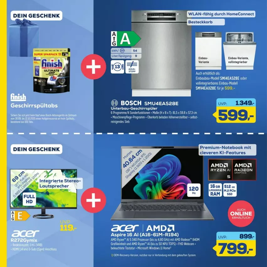Aktueller Prospekt Euronics - Prospekte - von 26.09 bis 10.10.2025 - strona 14 - produkty: Bau, bosch, lautsprecher, notebook, Ria, Ti