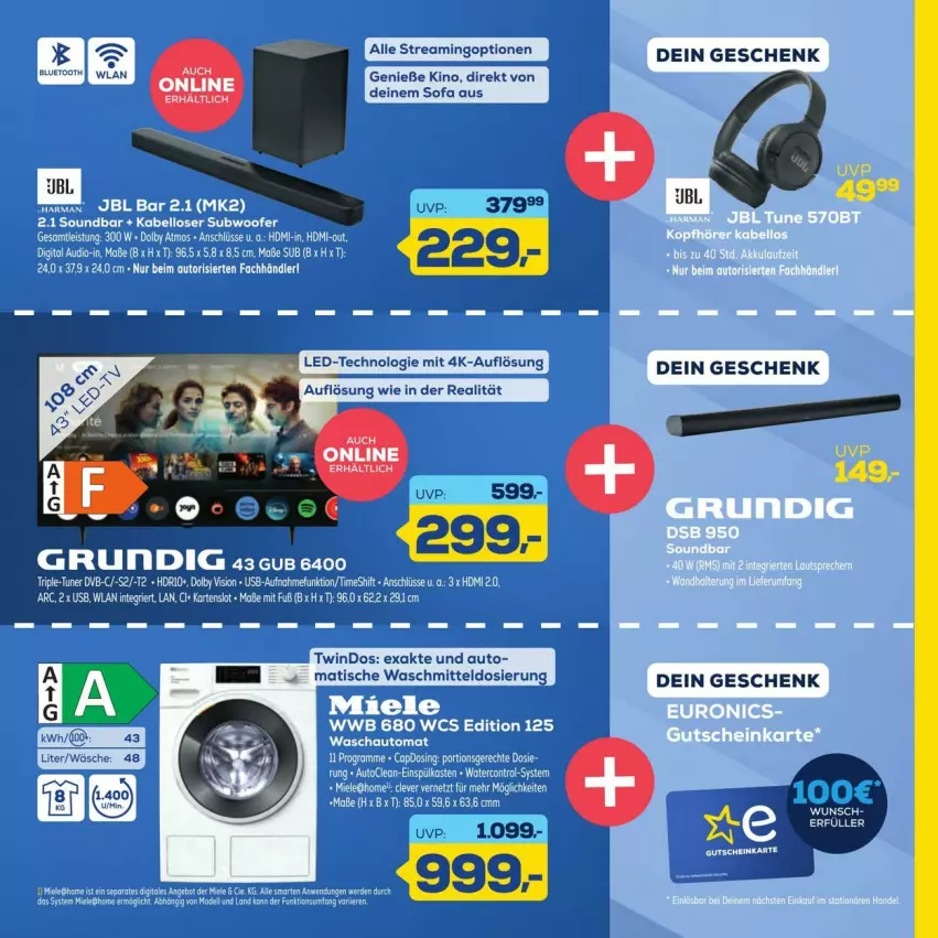 Aktueller Prospekt Euronics - Prospekte - von 26.09 bis 10.10.2025 - strona 23 - produkty: auto, eis, reis, Sofa, Ti, tisch, waschmittel