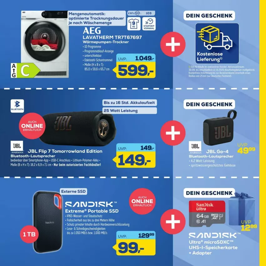 Aktueller Prospekt Euronics - Prospekte - von 26.09 bis 10.10.2025 - strona 3 - produkty: akku, auer, auto, eis, sac, ssd, Ti
