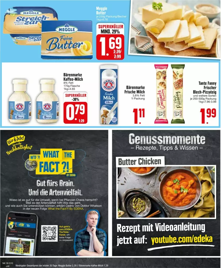 Aktueller Prospekt Edeka - Prospekte - von 22.07 bis 27.07.2024 - strona 10 - produkty: bärenmarke, butter, deo, eis, ente, frische milch, kaffee, milch, nuss, pflanze, pflanzen, pizza, Pizzateig, reis, rezept, rezepte, Ti, ZTE