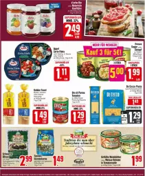 Gazetka promocyjna Edeka - Prospekte - Gazetka - ważna od 27.07 do 27.07.2024 - strona 5 - produkty: beutel, bio, blume, blumen, bohne, bohnen, butter, creme, De Cecco, ecco, eintopf, eis, erasco, filet, filets, flasche, golden toast, hartweizen, hering, konfitüre, natur, oro di parma, pasta, ring, salz, sauce, Soße, suppe, Ti, toast, tomate, tomaten, topf, wein