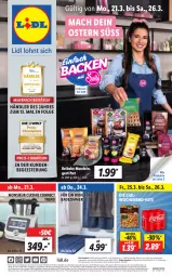 Gazetka promocyjna Lidl - Aktionsprospekt - Gazetka - ważna od 26.03 do 26.03.2022 - strona 1 - produkty: angebot, angebote, Bad, bio, champion, discount, eis, erde, lebensmittel, LG, Liege, mac, mandel, mandeln, Monsieur Cuisine, preisvorteil, pril, Rauch, reis, stifte, Ti, ZTE