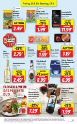 Gazetka promocyjna Lidl - Aktionsprospekt - Gazetka - ważna od 26.03 do 26.03.2022 - strona 43 - produkty: alkohol, angebot, bohne, bohnen, brut, catsan, eis, Elektro, elle, ente, ferdi fuchs, fleisch, gnocchi, hilcona, HP, jungbullen, Katzenstreu, klumpstreu, Laufen, lavazza, leberwurst, minutensteaks, Mon Chéri, pfanne, pfannen, preisvorteil, reis, rind, rinder, rotwein, söhnlein, söhnlein brillant, steak, steaks, studentenfutter, teller, Ti, wein, wurst, ZTE