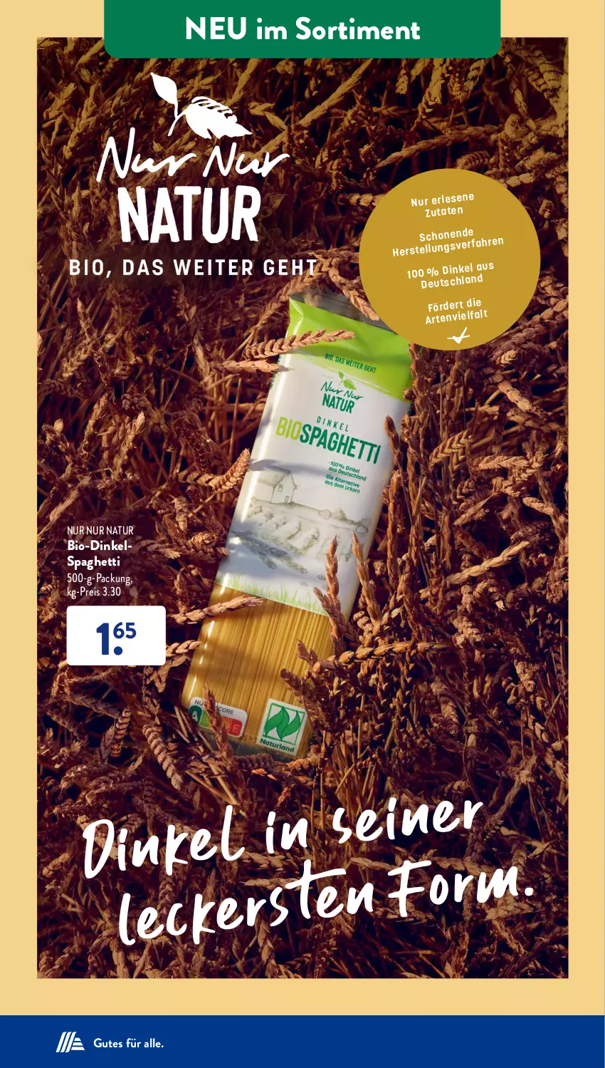 Aktueller Prospekt AldiSud - NÄCHSTE WOCHE - von 10.07 bis 15.07.2023 - strona 37 - produkty: bio, eis, natur, reis, spaghetti, Ti