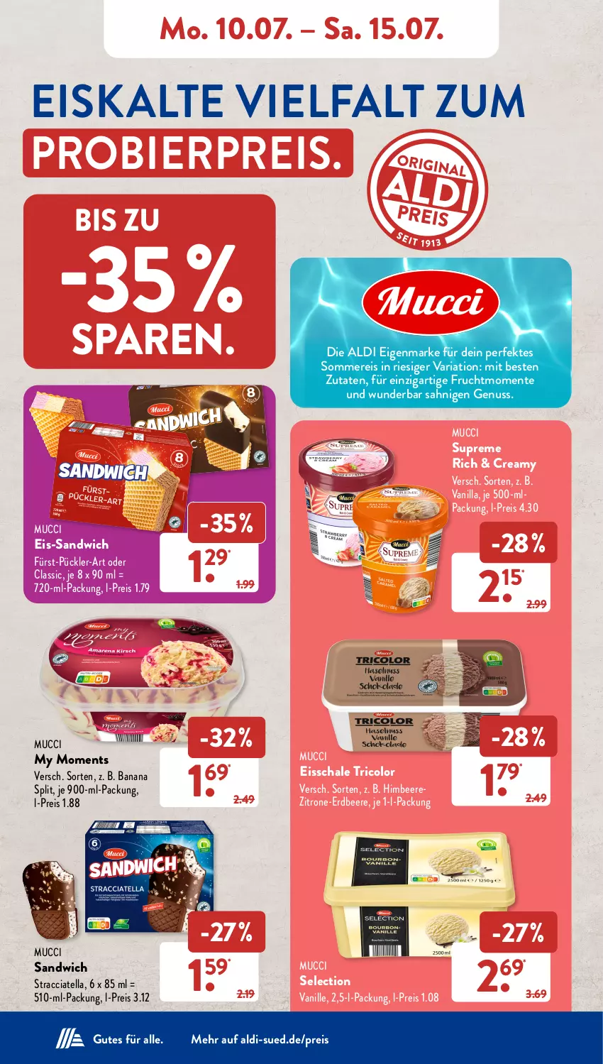 Aktueller Prospekt AldiSud - NÄCHSTE WOCHE - von 10.07 bis 15.07.2023 - strona 8 - produkty: ACC, aldi, beere, bier, eis, ente, erdbeere, frucht, himbeer, himbeere, nuss, reis, Ria, sandwich, Schal, Schale, Ti, vanille, zitrone