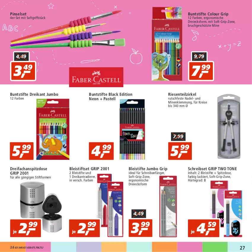 Aktueller Prospekt Real - von 08.08 bis 13.08.2022 - strona 27 - produkty: Bleistift, bleistifte, buntstifte, eis, ente, jumbo, lack, Pinsel, Pinselset, reis, stifte, Ti, ZTE