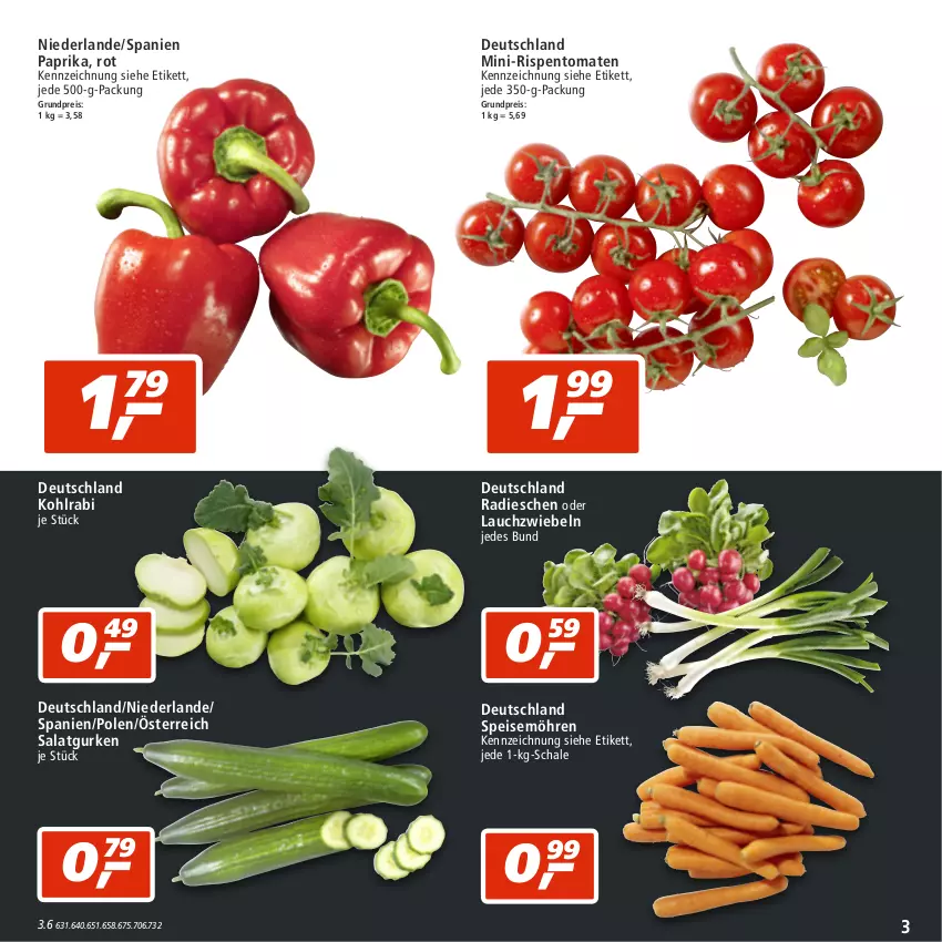 Aktueller Prospekt Real - von 08.08 bis 13.08.2022 - strona 3 - produkty: eis, gurke, gurken, kohlrabi, Lauchzwiebel, lauchzwiebeln, mini-rispentomaten, möhren, paprika, radieschen, reis, rispentomaten, salat, Salatgurke, salatgurken, Schal, Schale, speisemöhren, Ti, tomate, tomaten, zwiebel, zwiebeln