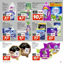 Gazetka promocyjna Real - Gazetka - ważna od 13.08 do 13.08.2022 - strona 19 - produkty: ariel, ariel waschmittel, calgon, Cillit, cillit bang, Discreet, eis, Finish, flasche, LG, Nassnahrung, Pods, power-gel, reiniger, reis, Schal, Schale, snack, snacks, spülmaschinen, spülmaschinentabs, waschmittel, wasser, wasserenthärter, whiskas