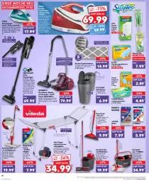 Gazetka promocyjna Kaufland - Prospekt - Gazetka - ważna od 06.03 do 06.03.2024 - strona 18 - produkty: Abfalleimer, akku, angebot, angebote, Behälter, beutel, bodenstaubsauger, Brei, bügel, Bügeleisen, Bügelstation, bügeltisch, bürste, bürsten, dampfbügeleisen, dampfbügelstation, decke, Deckel, edelstahl, eimer, eis, handstaubsauger, laminat, latte, leimer, Magnets, magnum, mikrofaser, rama, Reinigung, reinigungstücher, ring, rowenta, slip, slips, socken, Sport, staubmagnet, staubsauger, tefal, Teleskop, teleskopstiel, teppich, Ti, tisch, Trockner, tücher, wandhalterung, wäschetrockner, waschmaschine, waschmaschinen, wasser, wassertank, ZTE