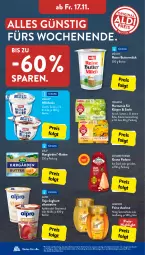 Gazetka promocyjna AldiSud - IN ZWEI WOCHEN - Gazetka - ważna od 18.11 do 18.11.2023 - strona 22 - produkty: alle artikel ohne dekoration, alpro, apfel, Apfelstrudel, arla, Becher, Blüte, butter, buttermilch, dekoration, eis, gin, grana, grana padano, honig, joghur, joghurt, Kærgården, kirsch, kirsche, kräuter, langnese, LG, mac, milch, milchreis, Müller, padano, Rana, reine buttermilch, reis, soja, Strudel, tee, teekanne, Ti, vanille, ZTE