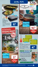 Gazetka promocyjna AldiSud - IN ZWEI WOCHEN - Gazetka - ważna od 18.11 do 18.11.2023 - strona 3 - produkty: aldi, alle artikel ohne dekoration, aufstrich, backofen, Behälter, brie, Crofton, decke, Deckel, dekoration, dell, dip, dressing, eis, elle, getränk, getränke, gin, grill, ilag, leine, LG, maille, Mode, Ofen, pfanne, reis, schneidebrett, spülmaschinen, Ti, ZTE
