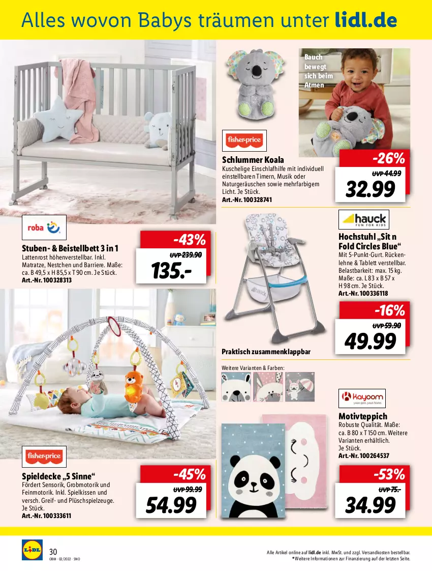 Aktueller Prospekt Lidl - Aktuelle Onlineshop-Highlights - von 01.02 bis 28.02.2022 - strona 30 - produkty: Bau, bett, decke, eis, kissen, latte, lattenrost, matratze, natur, ndk, Plüsch, Ria, rückenlehne, spielzeug, stube, stuhl, tablet, tablett, teppich, Ti, timer, tisch, ZTE