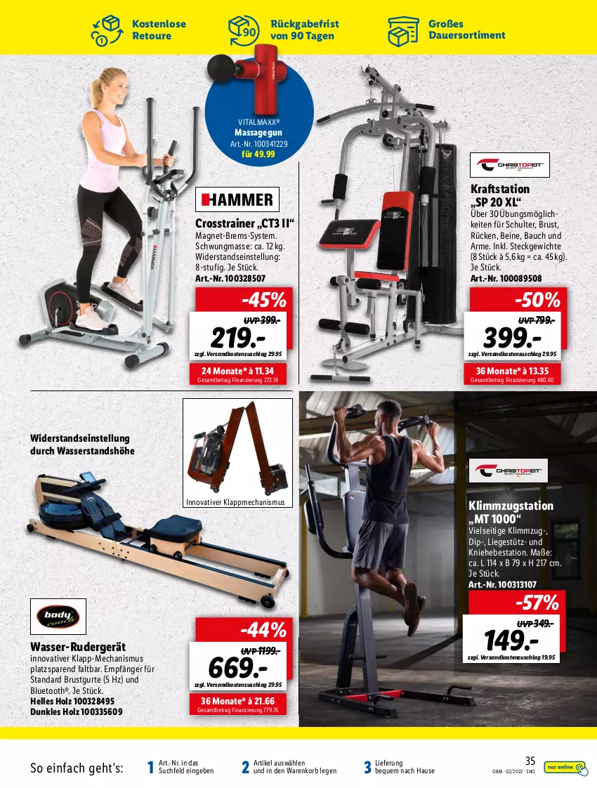 Aktueller Prospekt Lidl - Aktuelle Onlineshop-Highlights - von 01.02 bis 28.02.2022 - strona 35 - produkty: auer, Bau, dip, elle, Holz, korb, kraft, Liege, ndk, Ti, vita, vitalmaxx, wasser