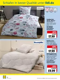 Gazetka promocyjna Lidl - Aktuelle Onlineshop-Highlights - Gazetka - ważna od 28.02 do 28.02.2022 - strona 20 - produkty: Bau, baumwolle, bett, bettwäsche, bio, bio-baumwolle, blume, blumen, kissen, kopfkissen, mint, ndk, orange, steppbett, Ti, wolle