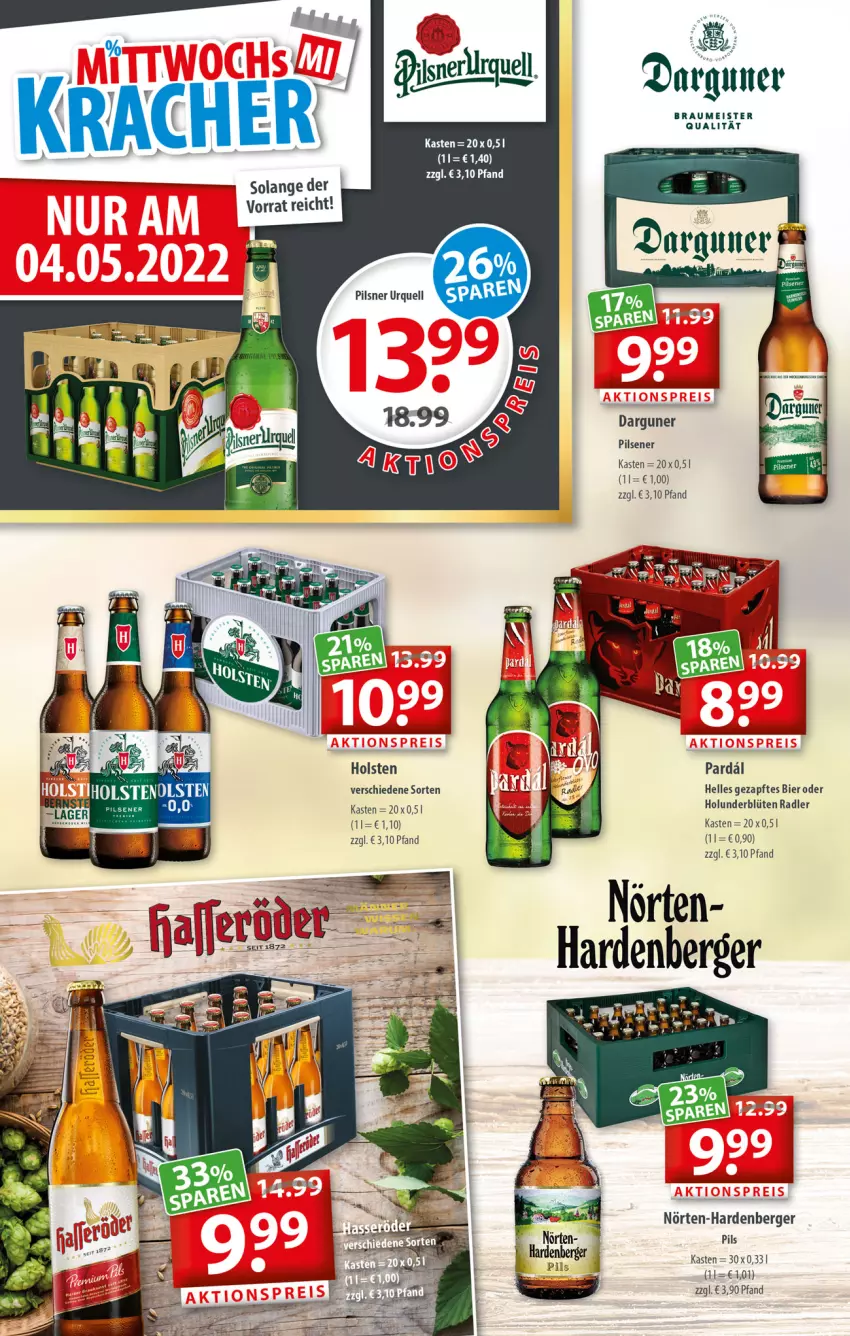 Aktueller Prospekt Getraenkeland - von 02.05 bis 14.05.2022 - strona 2 - produkty: Berger, bier, Blüte, eis, elle, holsten, holunder, holunderblüte, Meister, pils, pilsener, pilsner, pilsner urquell, radler