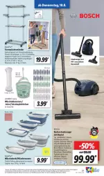 Gazetka promocyjna Lidl - Aktionsprospekt - Gazetka - ważna od 12.08 do 12.08.2023 - strona 35 - produkty: aqua, AquaPur, beutel, bodenstaubsauger, bosch, eis, ente, hygienefilter, Klammern, kleid, kleider, korb, Körbchen, kraft, lamm, leine, Reinigung, staubsauger, Teleskop, teppich, Ti, Wanne, wäschekorb, weck