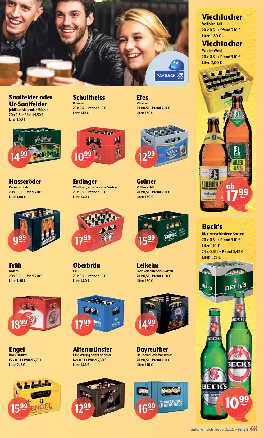 Aktueller Prospekt Getraenke Hoffmann - Prospekte - von 27.12 bis 30.12.2023 - strona 5 - produkty: Altenmünster, berliner, bier, burger, carlsberg, eis, elle, Engel, erdinger, flensburger, Gessner, gin, hasseröder, Hefe, Jubiläums, malz, mars, natur, natur radler, oder radler, Paula, paulaner, pils, pilsener, pilsner, premium pils, radler, Saalfelder, Schultheiss, Staropramen, Ti, urtyp, weissbier, Wild, zucker