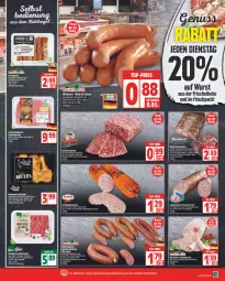 Gazetka promocyjna Edeka - Angebote der Woche - Gazetka - ważna od 20.08 do 20.08.2022 - strona 3 - produkty: auer, aufschnitt, Bau, Bauer, berliner, cevapcici, eis, elle, ente, fleisch, garnier, Geflügel, gewürz, gurke, gurken, hackfleisch, HP, jagdwurst, kartoffel, kartoffeln, knoblauch, LG, Mett, mettwurst, pute, putenbrust, reis, remoulade, rind, rinder, rinderhackfleisch, saft, salami, schwein, Ti, top-preis, wein, wurst, zwiebel