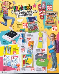 Gazetka promocyjna Edeka - Angebote der Woche - Gazetka - ważna od 20.08 do 20.08.2022 - strona 8 - produkty: auer, aust, beutel, bonbons, buntstifte, discount, flasche, frucht, fruchtgummi, haribo, Hefte, hitschler, Kaustreifen, Kugel, kugelschreiber, Leuchte, leuchten, mac, mit frucht, orange, reifen, Ria, rwe, Schnellhefter, snack, spülmaschinen, stifte, Ti, trinkflasche