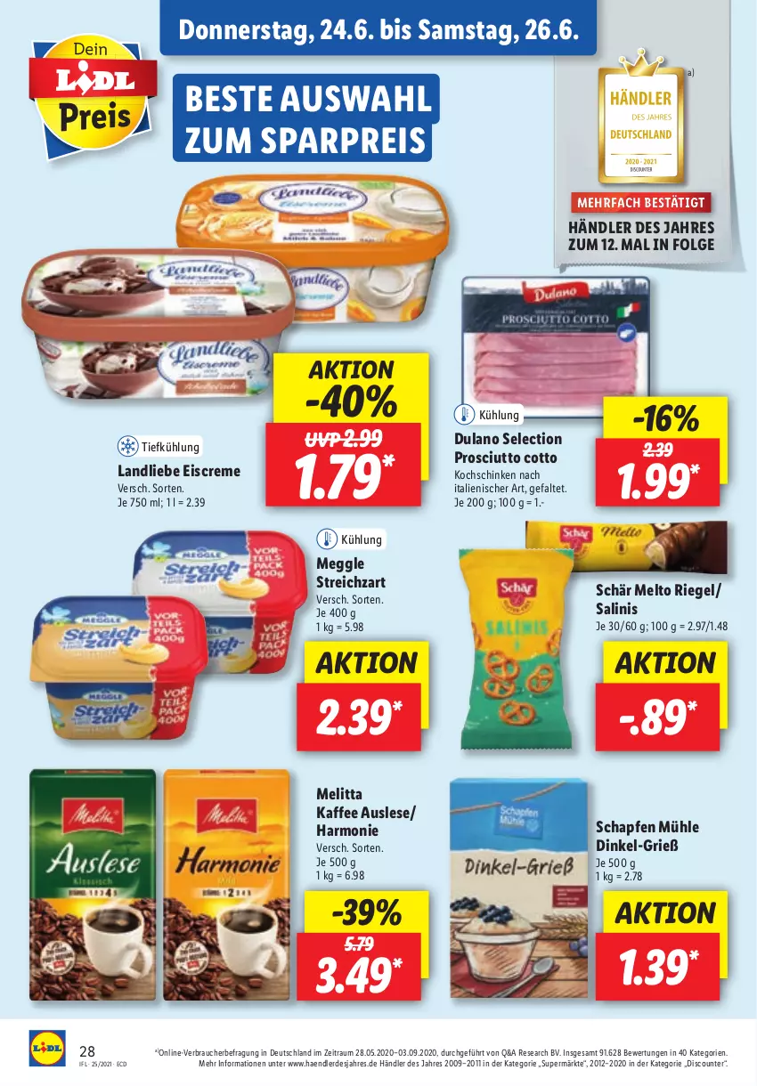 Aktueller Prospekt Lidl - Aktionsprospekt - von 21.06 bis 26.06.2021 - strona 28