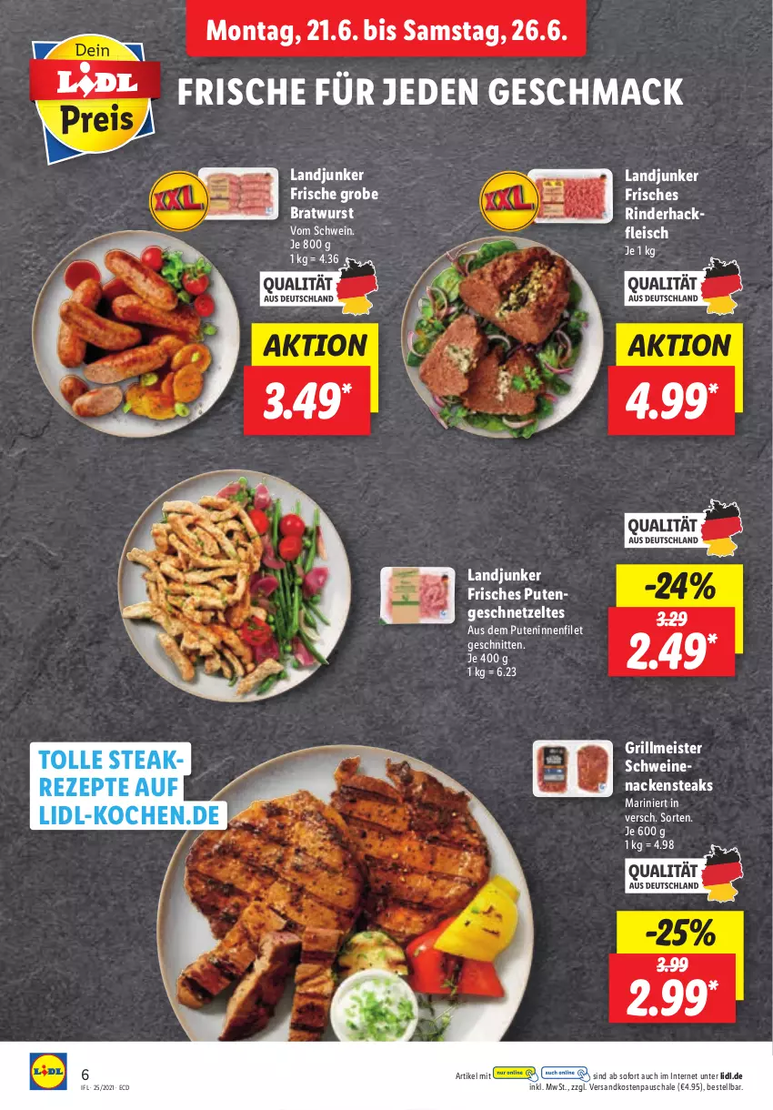 Aktueller Prospekt Lidl - Aktionsprospekt - von 21.06 bis 26.06.2021 - strona 6