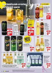 Gazetka promocyjna Edeka - Prospekte - Gazetka - ważna od 27.07 do 27.07.2024 - strona 32 - produkty: Alwa, coca-cola, cola, coupon, coupons, drink, eis, elle, fanta, fever-tree, flasche, gin, lebensmittel, mineralwasser, monster, Monster Energy, natur, Naturpark Quelle, orange, pet-flasche, pet-flaschen, rabatt-coupon, reis, rel, sinalco, Soda, Ti, tonic, tonic water, valensina, wasser, ZTE