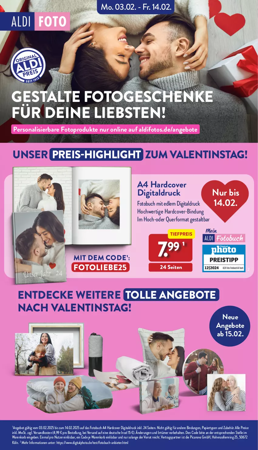 Aktueller Prospekt Aldi Nord - Von Montag - von 10.02 bis 15.02.2025 - strona 46 - produkty: aldi, angebot, angebote, buch, decke, eis, elle, Fotobuch, korb, ndk, papier, Persona, reis, ring, Ti, tiefpreis