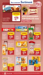 Gazetka promocyjna Aldi Nord - Von Montag - Gazetka - ważna od 15.02 do 15.02.2025 - strona 12 - produkty: aldi, beutel, brut, butter, chips, cola, cookie, cookies, creme, Doppelkekse, eis, Elektro, Germ, HP, kaffee, kakao, keks, kekse, kokos, Laufen, LG, milch, reis, sandwich, schoko, schokolade, schwein, Ti, tiefpreis, Törtchen, vita, waffeln, wein, Zartbitterschokolade