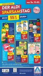 Gazetka promocyjna Aldi Nord - Von Montag - Gazetka - ważna od 15.02 do 15.02.2025 - strona 40 - produkty: aldi, aufschnitt, auto, Becher, burger, butter, dessert, elle, flasche, frucht, fruchtsaft, getränk, gin, knorr, magazin, milch, Milchdessert, papier, pfanne, Pfanner, saft, sauce, Spezi, telefon, teller, Ti, tuc, ZTE