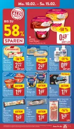 Gazetka promocyjna Aldi Nord - Von Montag - Gazetka - ważna od 15.02 do 15.02.2025 - strona 5 - produkty: aufstrich, Ayran, Becher, brot, brotaufstrich, butter, dessert, Edelsalami, ehrmann, Ehrmann Grand Dessert, ente, flasche, géramont, gin, homann, ilag, Käse, Kefir, kräuter, kräutern, kuchen, lamm, leberwurst, meggle, milch, Müller, papier, Popp, salami, salat, snack, Streichzart, tante fanny, Ti, weichkäse, wurst, ZTE