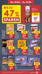 Gazetka promocyjna Aldi Nord - Von Montag - Gazetka - ważna od 15.02 do 15.02.2025 - strona 7 - produkty: aus der tiefkühlung, bärenmarke, Becher, beutel, bourbon, bourbonvanille, brot, butter, cookie, cookies, creme, Croissant, croissants, eis, eisbecher, elle, ferrero, gin, haselnuss, kakao, keks, kekse, knäckebrot, kuchen, milch, milka, nuss, nutella, Pretzel, schoko, schokolade, sensations, storck, teller, Ti, vanille, vollmilch, waffeln, ZTE