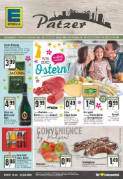 Gazetka promocyjna Edeka - Angebote der Woche - Gazetka - ważna od 16.04 do 16.04.2022 - strona 1 - produkty: angebot, Becher, braten, butter, coca-cola, cola, deka, eis, fanta, flasche, fleisch, frico, früchte, früchten, gin, gouda, gulasch, irische butter, jacobs, jacobs krönung, kaffee, Käse, kerrygold, korb, Kugel, latte, lebensmittel, mac, Mett, metternich, rouladen, salat, Schal, Schale, schnitten, schnittkäse, schoko, sekt, spargel, sprite, Ti