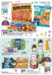 Gazetka promocyjna Edeka - Angebote der Woche - Gazetka - ważna od 16.04 do 16.04.2022 - strona 18 - produkty: angebot, angebotspreis, backfisch, baguette, Becher, beutel, brezel, butter, creme, culinaria, deutschland card, deutschlandcard, die ofenfrische, Dr. Oetker, eis, erde, fisch, fischstäbchen, flasche, garnelen, iglo, lachs, LG, meggle, Ofen, pizza, pizza tradizionale, prawns, rama, rama cremefine, reis, Ria, Spezi, Ti, tradizionale