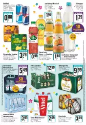 Gazetka promocyjna Edeka - Angebote der Woche - Gazetka - ważna od 16.04 do 16.04.2022 - strona 24 - produkty: Alwa, angebot, angebotspreis, apfel, apfelsaft, aust, bier, bitburger, bitburger pils, burger, clausthaler, deutschlandcard, drink, eis, elle, energy drink, erde, flasche, gerolsteine, gerolsteiner, getränk, getränke, gin, krombache, krombacher, limo, Limobier, mango, maracuja, mineralwasser, natur, Nektar, orange, orangen, orangensaft, pet-flasche, pils, radler, red bull, reis, rhabarber, rheinfels quelle, saft, schweppes, steiner, Ti, vittel, wasser, zitrone