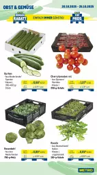Gazetka promocyjna Metro - Wochen-Angebote - Gazetka - ważna od 25.10 do 25.10.2025 - strona 10 - produkty: angebot, arla, Becher, beutel, cherrytomaten, cola, eis, gurke, gurken, joghur, joghurt, Käse, mac, milch, mozzarella, obst, reis, rel, rosen, Rosenkohl, rucola, sahne, Sahnejoghurt, salakis, salz, schafskäse, Schal, Schale, Ti, tisch, tomate, tomaten