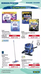 Gazetka promocyjna Metro - Wochen-Angebote - Gazetka - ważna od 25.10 do 25.10.2025 - strona 17 - produkty: angebot, apfel, asti, auer, Behälter, bodenstaubsauger, Brei, brie, burgunder, dell, eis, Elan, elle, fanta, Finish, flasche, frucht, geschirr, geschirrspülmittel, getränk, getränke, Gorbatschow, grauburgunder, küche, lenor, Metro, Palette, pfirsich, Pods, primitivo, reis, Ria, spülmittel, staubsauger, teller, Ti, tisch, vollwaschmittel, waschmittel, wodka