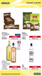 Gazetka promocyjna Metro - Wochen-Angebote Händler - Gazetka - ważna od 24.05 do 24.05.2025 - strona 2 - produkty: ananas, angebot, auto, chardonnay, corny, eis, eistee, flasche, früchte, früchten, getränk, getränke, grand sud, kaffee, LG, melitta, Metro, metro gastro, natur, natura, Palette, Rauch, riegel, röstkaffee, Schwartau, tee, Ti, tisch, yeni raki