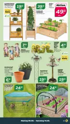 Gazetka promocyjna Netto - Angebote ab Montag - Gazetka - ważna od 14.05 do 14.05.2022 - strona 17 - produkty: Bad, Garten, Gewächshaus, Holz, pflanze, pflanzen, Ria, Ti, Tiere, topf