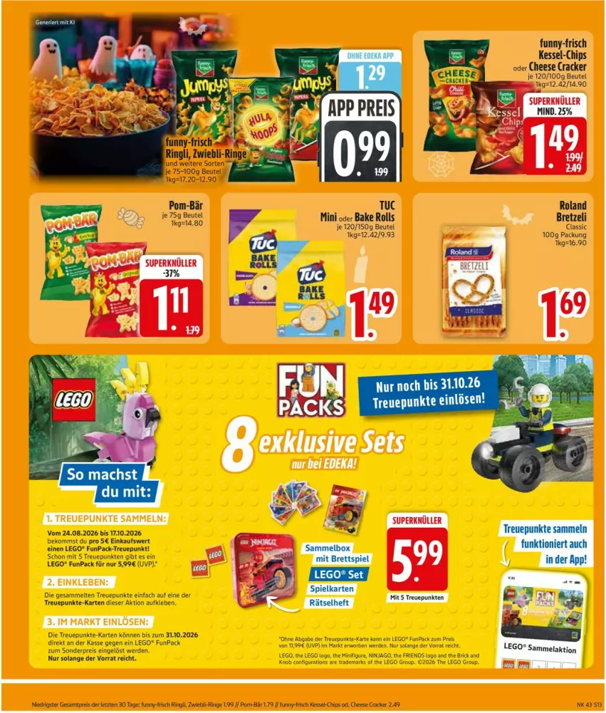 Aktueller Prospekt Edeka - Prospekte - von 19.10 bis 24.10.2026 - strona 15 - produkty: beko, beutel, eis, erde, LEGO®, ninjago, reis, Ti