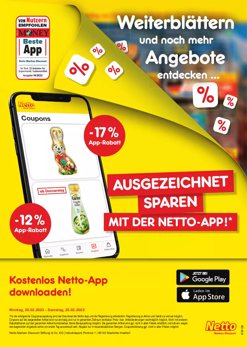 Aktueller Prospekt Netto Marken-Discount - Filial-Angebote - von 20.02 bis 25.02.2023 - strona 41 - produkty: angebot, angebote, coupon, coupons, decke, discount, eis, Holz, LG, marken-discount, reis, Ti, ZTE