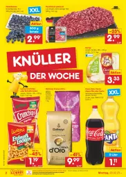 Gazetka promocyjna Netto Marken-Discount - Filial-Angebote - Gazetka - ważna od 25.02 do 25.02.2023 - strona 2 - produkty: beere, beeren, bestpreis, bohne, bohnen, braten, chips, coca-cola, cola, crunchips, dallmayr, eis, fanta, fleisch, fol epi, hackfleisch, hackfleisch gemischt, heidelbeere, heidelbeeren, kaffee, kaffeebohnen, lorenz, lorenz crunchips, Mezzo Mix, ndk, oder sprite, reis, Schal, Schale, sprite, Ti