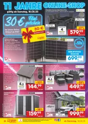 Gazetka promocyjna Netto Marken-Discount - Filial-Angebote - Gazetka - ważna od 25.02 do 25.02.2023 - strona 26 - produkty: Carport, eis, Elektro, Garten, gartenmöbel, gutschein, hocker, kracher, kraft, LG, möbel, ndk, reis, Sofa, stuhl, Stühl, Ti, tisch