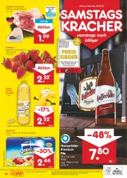 Gazetka promocyjna Netto Marken-Discount - Filial-Angebote - Gazetka - ważna od 25.02 do 25.02.2023 - strona 40 - produkty: angebot, angebote, axe, beere, beeren, bestpreis, blume, blumen, blumenöl, Cap, capri-sun, discount, eis, erdbeere, erdbeeren, fleisch, hasseröder, Haxe, Holz, kracher, marken-discount, ndk, pils, premium pils, reis, Schal, Schale, schwein, schweine, sonnenblume, sonnenblumen, sonnenblumenöl, Ti, wein, weine, ZTE