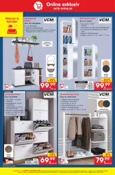 Gazetka promocyjna Netto Marken-Discount - Filial-Angebote - Gazetka - ważna od 25.02 do 25.02.2023 - strona 44 - produkty: angebot, Eckregal, eis, Garderobe, Holz, kleid, kleider, latte, LG, möbel, ndk, paar schuhe, paneel, regal, reis, Ria, rückwand, rwe, Schrank, schuhe, schuhschrank, spiegel, Ti, tisch, weck, ZTE