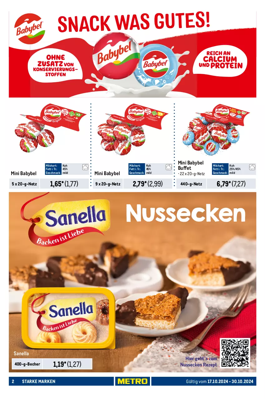 Aktueller Prospekt Metro - Starke Marken - von 17.10 bis 30.10.2024 - strona 2 - produkty: Ayran, babybel, Becher, flasche, getränk, gin, karamell, mac, milch, milka, milka schokolade, mini babybel, Müller, müllermilch, schoko, schokolade, schokoladen, Ti