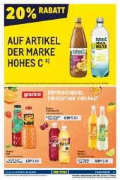 Gazetka promocyjna Metro - Starke Marken - Gazetka - ważna od 30.10 do 30.10.2024 - strona 11 - produkty: auer, auto, bier, coca-cola, cola, eis, flasche, fleisch, frucht, fruchtfleisch, getränk, getränke, granini, granini die limo, grevensteiner, Hohes C, LG, limo, orange, orangen, orangensaft, Palette, reis, saft, schorle, steiner, Ti, tisch, veltins