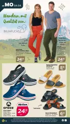 Gazetka promocyjna Netto - Angebote ab Montag - Gazetka - ważna od 09.04 do 09.04.2022 - strona 12 - produkty: auer, Bau, braun, hose, pantolette, pantoletten, Tasche, taschen, Ti, tisch, ZTE