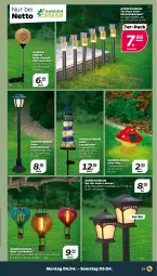 Gazetka promocyjna Netto - Angebote ab Montag - Gazetka - ważna od 09.04 do 09.04.2022 - strona 17 - produkty: ball, edelstahl, Garten, lamm, Lampe, laterne, leds, Luftballon