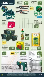 Gazetka promocyjna Netto - Angebote ab Montag - Gazetka - ważna od 09.04 do 09.04.2022 - strona 18 - produkty: auer, Bank, bio, Draht, dünger, Garten, Gartenschere, Komposter, magnesium, pflanze, pflanzen, rasen, rasendünger, Rauch, Ria, ring, Schere, Tasche, taschen, Ti, tomate, tomaten, uv-schutz, ZTE