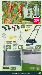 Gazetka promocyjna Netto - Angebote ab Montag - Gazetka - ważna od 09.04 do 09.04.2022 - strona 19 - produkty: brause, einhell, Elektro, Gewächshaus, handbrause, HP, Kugel, LG, messer, rasen, senf, Sprühpistole, Teleskop, Ti, Tiere, tomate, tomaten, wasser